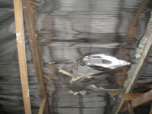 Tear above master bedroom ceiling (taken on 20 Sep 2010)